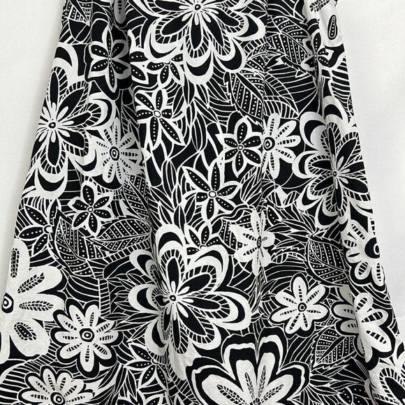 Hanna Andersson black and white floral sundress with red accents EUC size 8 - Picture 8 of 12